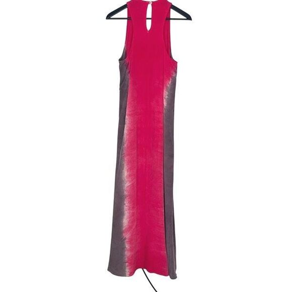 C&C California Tank Maxi Dress Size M Medium Sleeveless Shift Tie Dye In Ruby - Picture 4 of 10